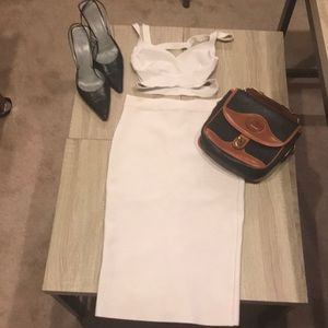 White skirt and top set